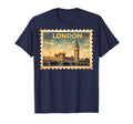 London Travel Stamp Art T-Shirt - Novelty Apparel for Adults - T-Shirt, Sweatshirt, Hoodie