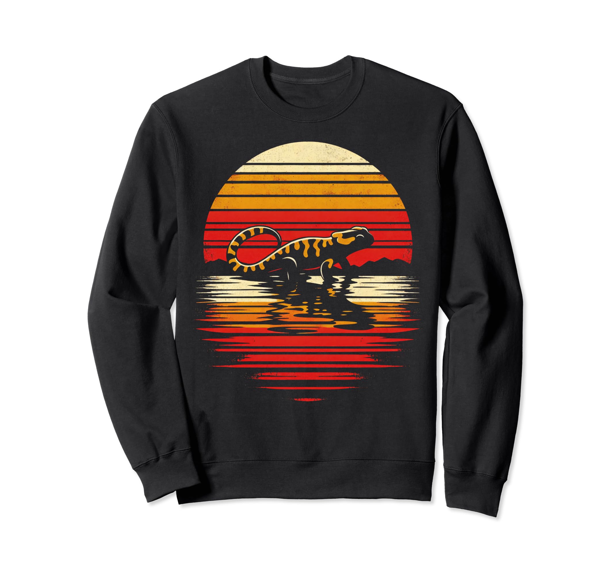 Salamander Sunset Safari 70S Sweatshirt - Graphic Print for Adults - T-Shirt, Sweatshirt, Hoodie