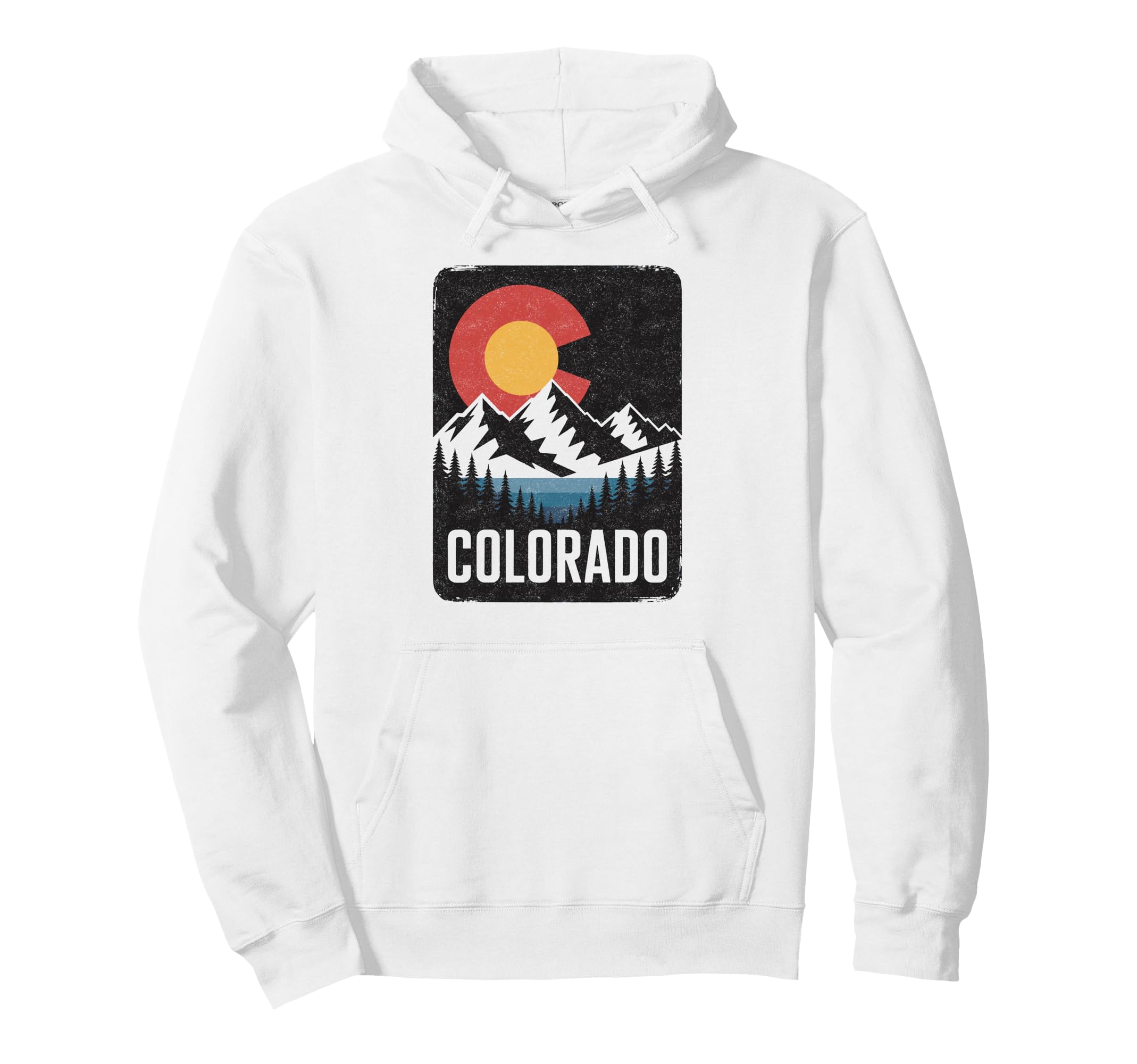 Colorado Mountains Nature Hiking Hoodie - Custom Art Print Men Women - T-Shirt, Sweatshirt, Hoodie