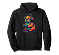English Bulldog Gamer Gaming Dog Lover Hoodie - Minimalist Print for Adults - T-Shirt, Sweatshirt, Hoodie