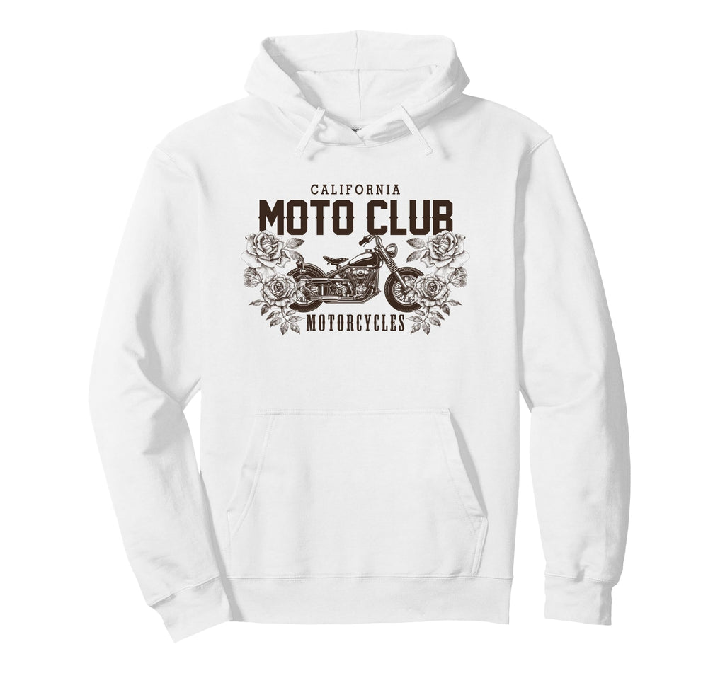 Moto Club Motorcycle Art Hoodie - Minimalist Print Men Women - T-Shirt, Sweatshirt, Hoodie