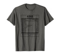 Adhd Funny Nutrition Facts T-Shirt - Custom Art Print Men Women - T-Shirt, Sweatshirt, Hoodie