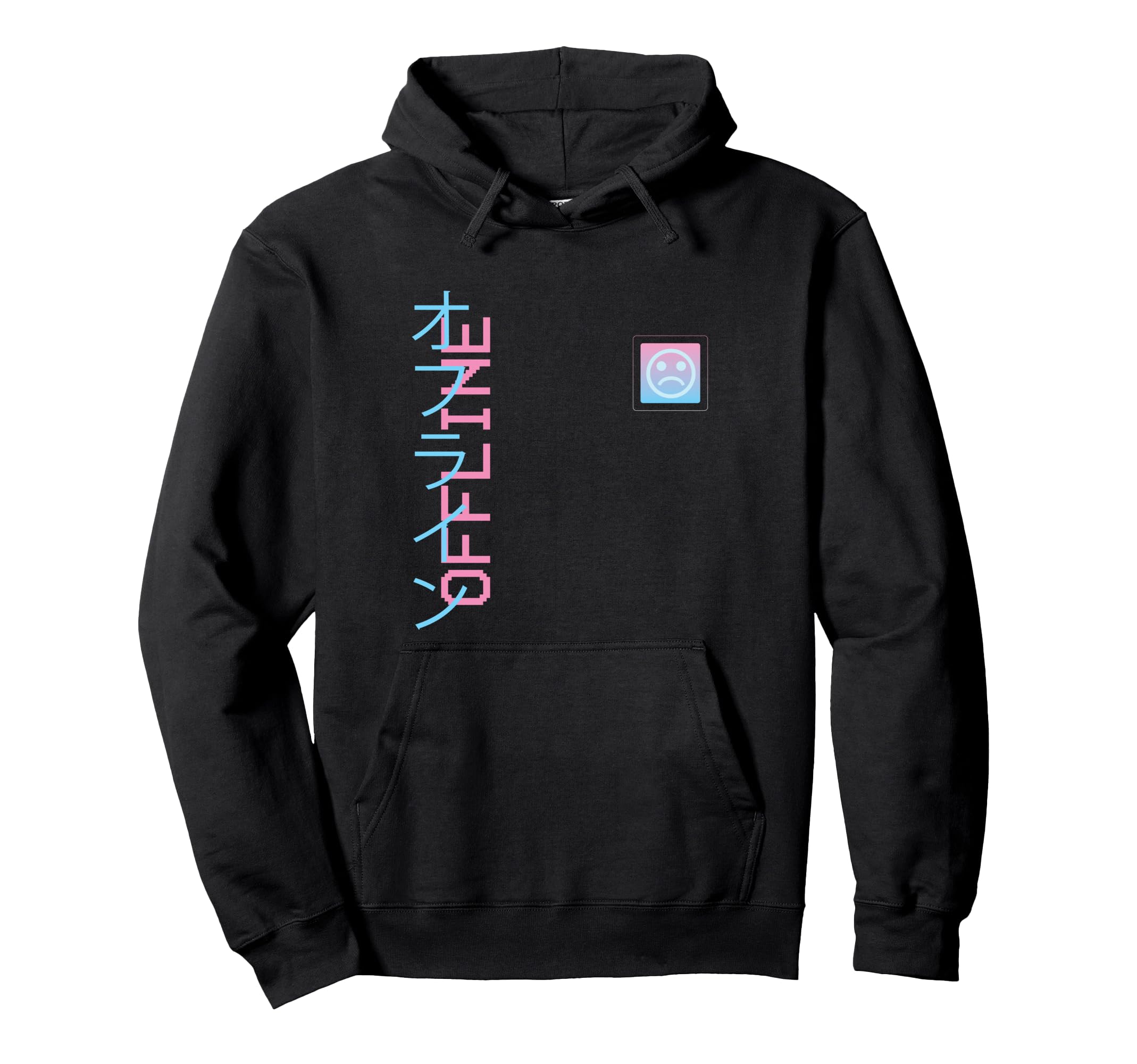 Japanese Offline Sad Aesthetic Hoodie - Novelty Apparel Unisex - T-Shirt, Sweatshirt, Hoodie