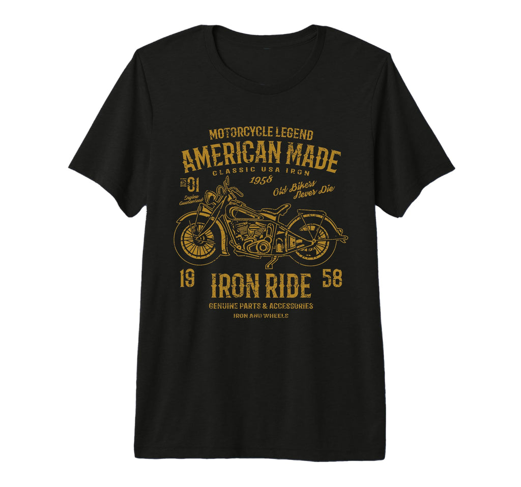 American Motorcycle Distressed Tri T-Shirt - Aesthetic Graphic Men Women - T-Shirt, Sweatshirt, Hoodie