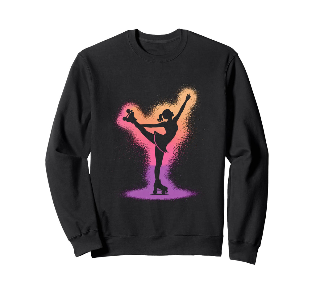Skating Shoes Silhouette Roller Sweatshirt - Graphic Print for Adults - T-Shirt, Sweatshirt, Hoodie