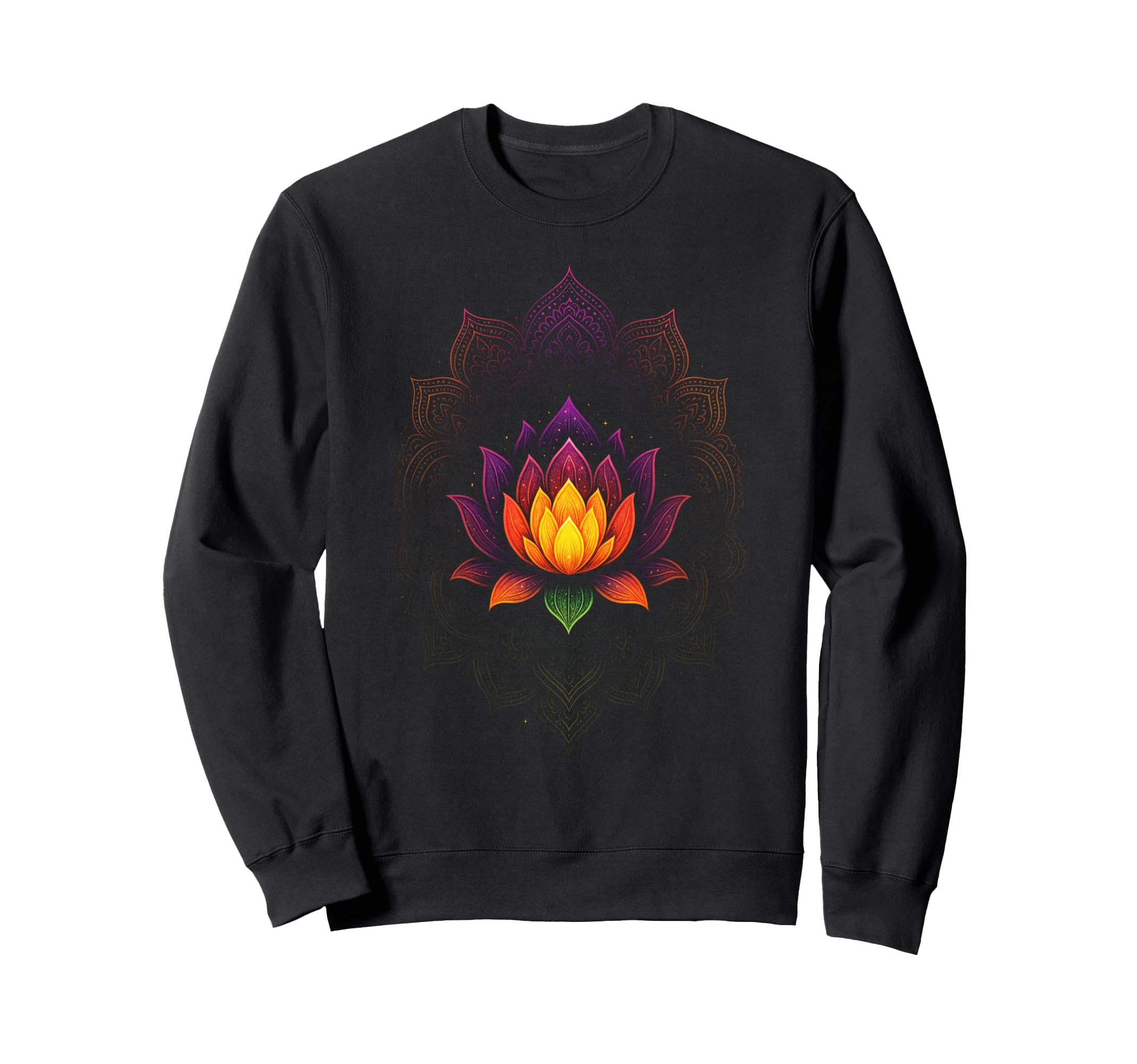Mandala Lotus Yoga Meditation Sweatshirt - Fun Novelty Design Unisex - T-Shirt, Sweatshirt, Hoodie