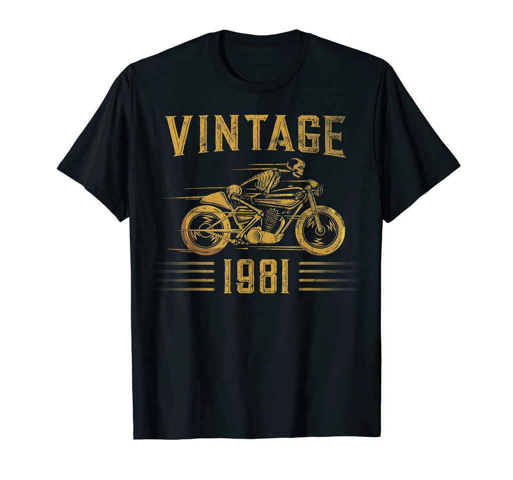 1981 Biker Motorcycle T-Shirt - Casual Everyday Wear Unisex - T-Shirt, Sweatshirt, Hoodie