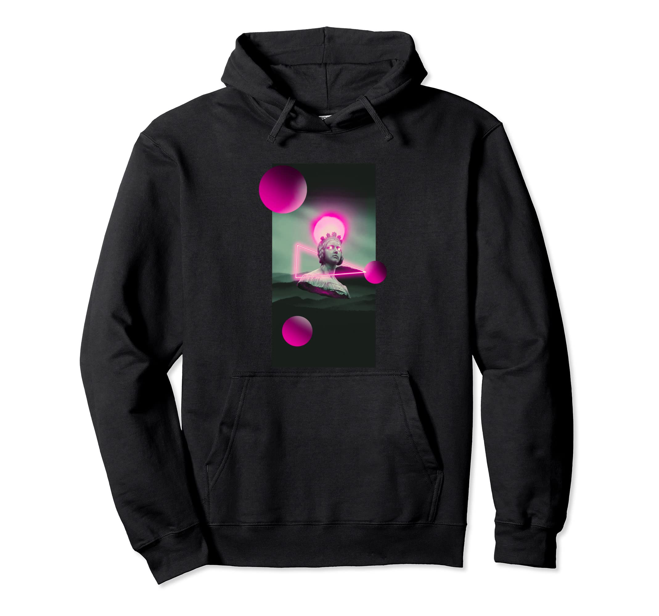 Aesthetic Vaporwave Synthwave Hoodie - Minimalist Print Men Women - T-Shirt, Sweatshirt, Hoodie