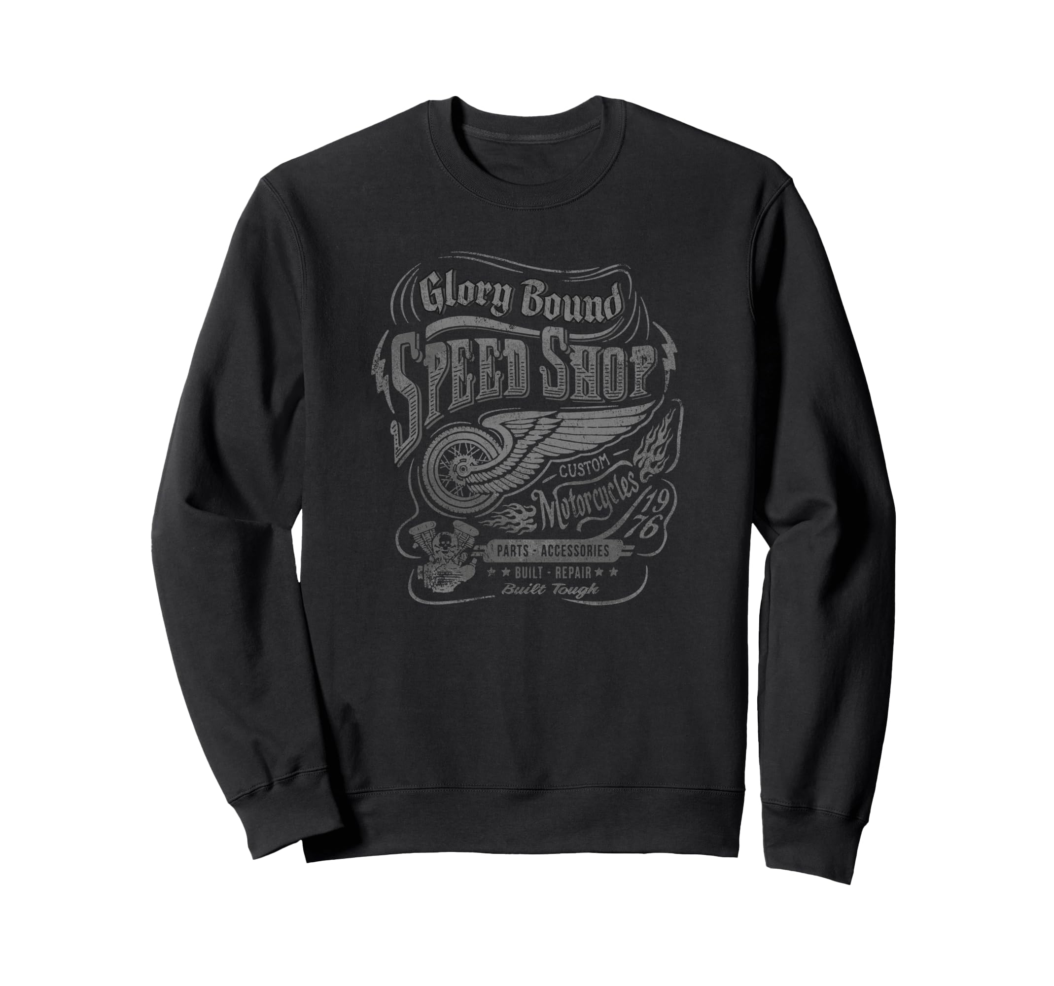 Trendy Glory Bound Speed Shop Sweatshirt - Fun Novelty Design Men Women - T-Shirt, Sweatshirt, Hoodie