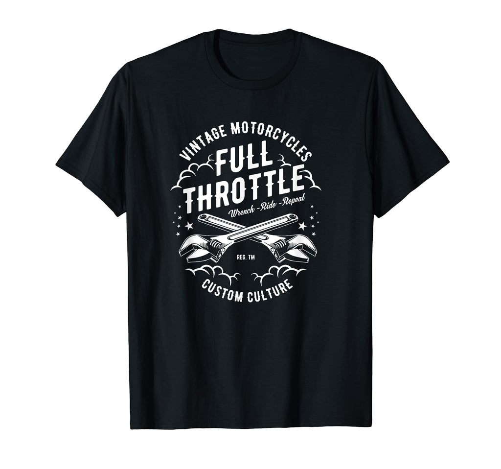 Full Throttle Motorcycle T-Shirt - Graphic Print Unisex - T-Shirt, Sweatshirt, Hoodie