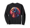 Poodle Dog Vaporwave Retrowave Sweatshirt - Minimalist Print Men Women - T-Shirt, Sweatshirt, Hoodie