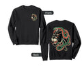 Panther Snake Inked Traditional Old Sweatshirt - Trendy Graphic Men Women - T-Shirt, Sweatshirt, Hoodie