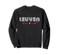 Leuven Belgium 70S 80S Type Flag Sweatshirt - Minimalist Print Unisex - T-Shirt, Sweatshirt, Hoodie