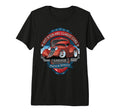 Hotrods And Cars Garage Distressed Tri T-Shirt - Unique Graphic Men Women - T-Shirt, Sweatshirt, Hoodie