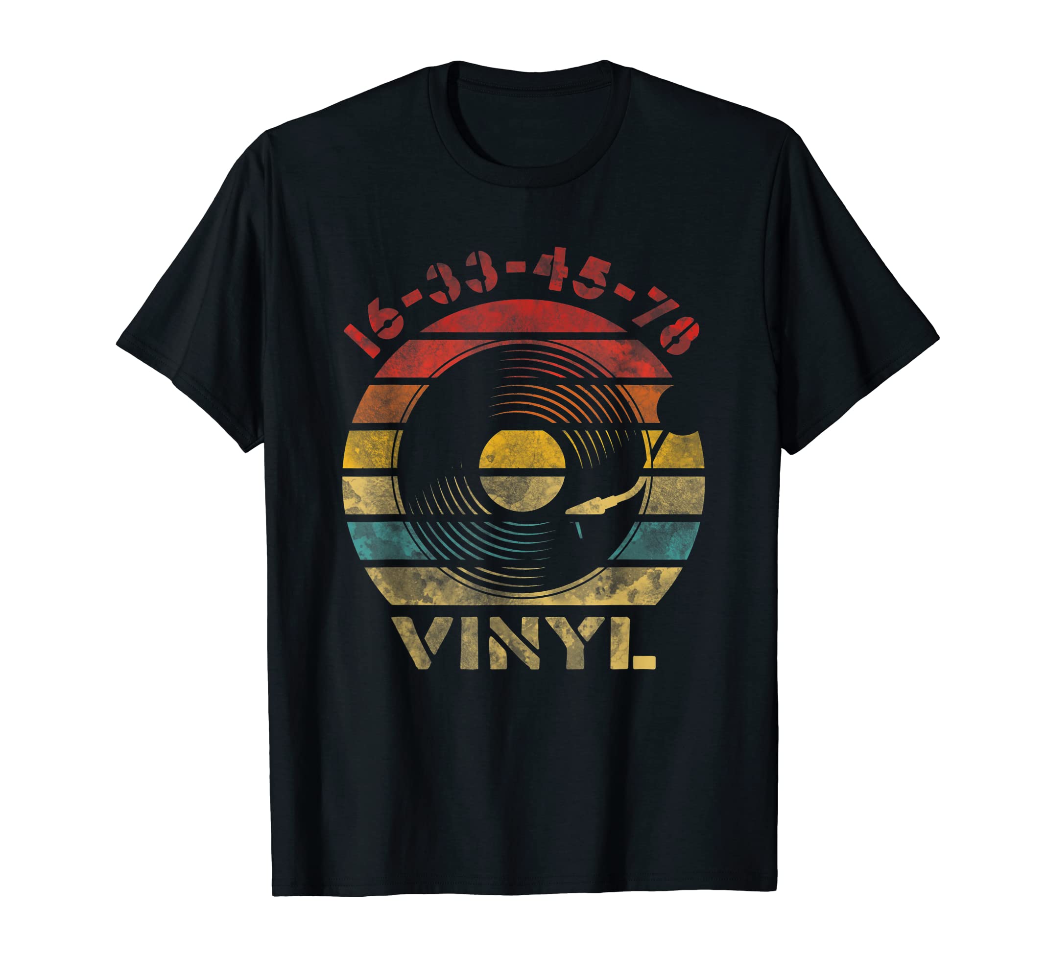 16 33 45 78 Rpm Vinyl Record Music T-Shirt - Custom Art Print Unisex - T-Shirt, Sweatshirt, Hoodie