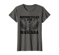 Motorcycles And Mascara Biker T-Shirt - Fun Novelty Design for Adults - T-Shirt, Sweatshirt, Hoodie
