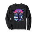 80S Raccoon Synthwave Aesthetic Sweatshirt - Minimalist Print Men Women - T-Shirt, Sweatshirt, Hoodie