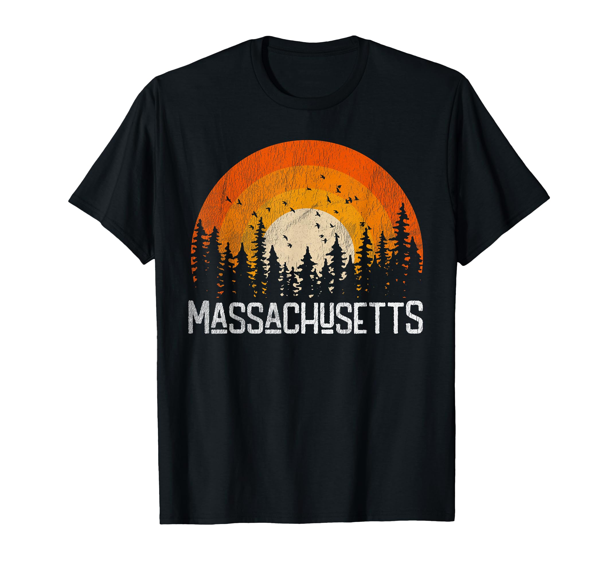 Massachusetts 70S 80S T-Shirt - Casual Everyday Wear Unisex - T-Shirt, Sweatshirt, Hoodie