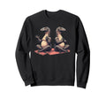Meditation Komodo Dragon Yoga Sweatshirt - Minimalist Print for Adults - T-Shirt, Sweatshirt, Hoodie