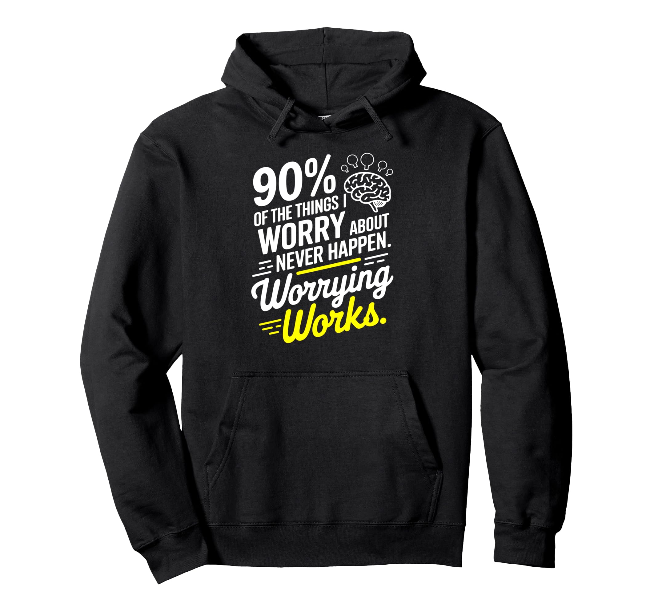 Overthinker Worrying Works Funny Hoodie - Streetwear Style Men Women - T-Shirt, Sweatshirt, Hoodie