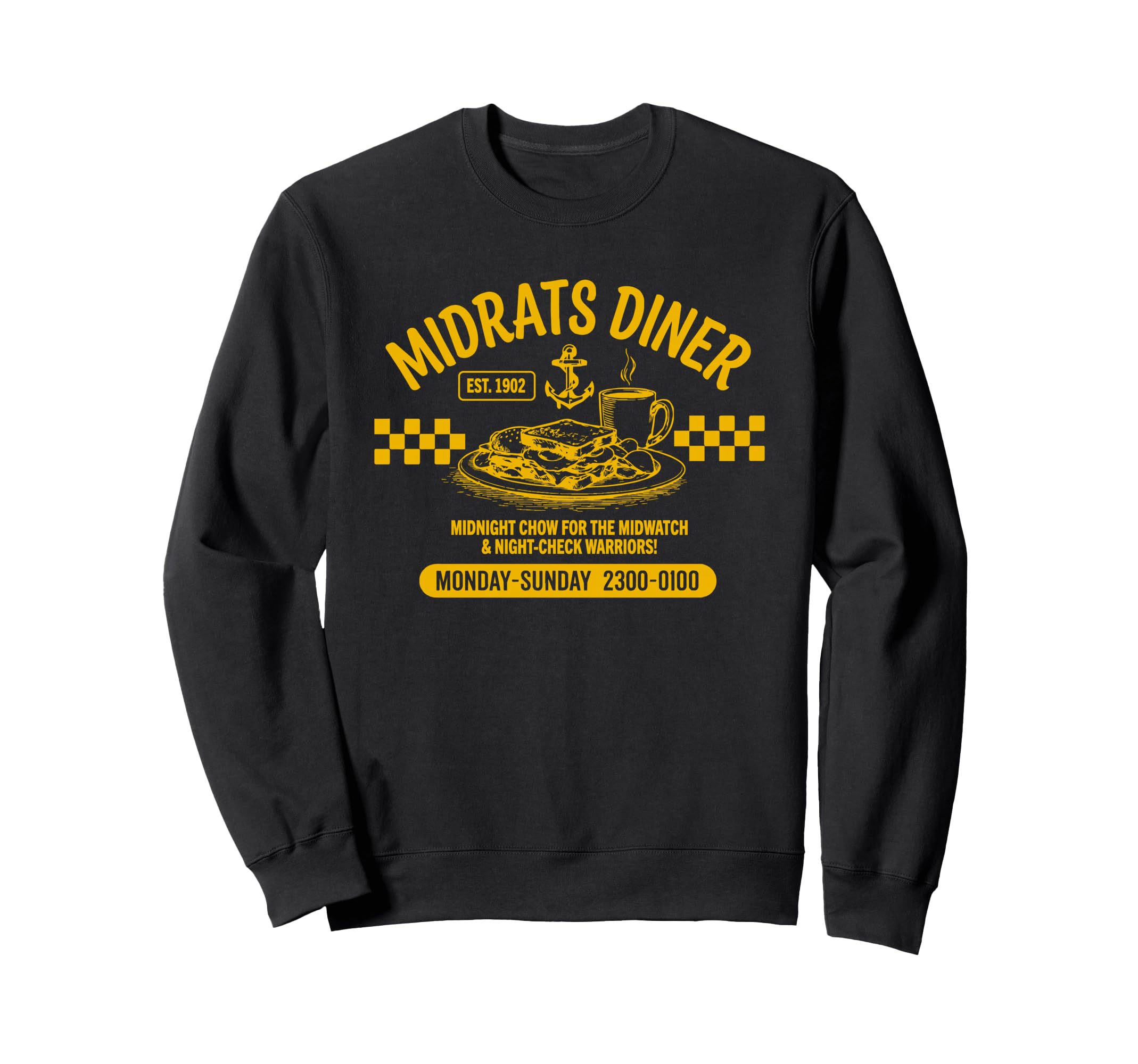 Midrats Diner Funny Sailor Sweatshirt - Fun Novelty Design Unisex - T-Shirt, Sweatshirt, Hoodie