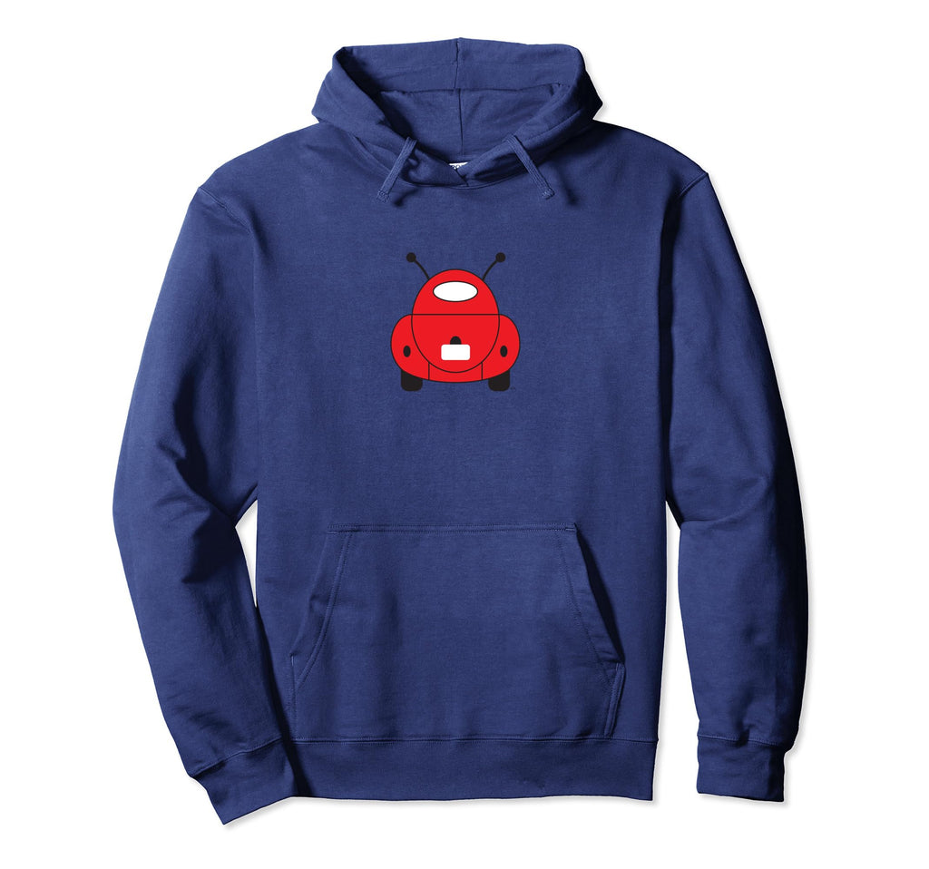 Red Little Minimalist Oval Air Cooled Hoodie - Streetwear Style for Adults - T-Shirt, Sweatshirt, Hoodie