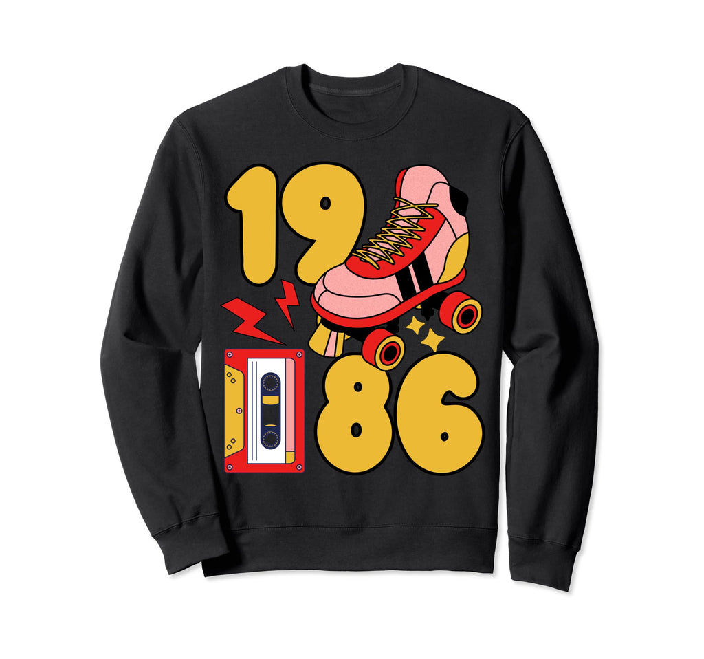 80S Vibes Best 1986 Rap Music Punk Sweatshirt - Trendy Graphic for Adults - T-Shirt, Sweatshirt, Hoodie