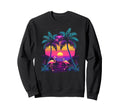 90S Vaporwave Aesthetic Palm Trees Sweatshirt - Fun Novelty Design Unisex - T-Shirt, Sweatshirt, Hoodie