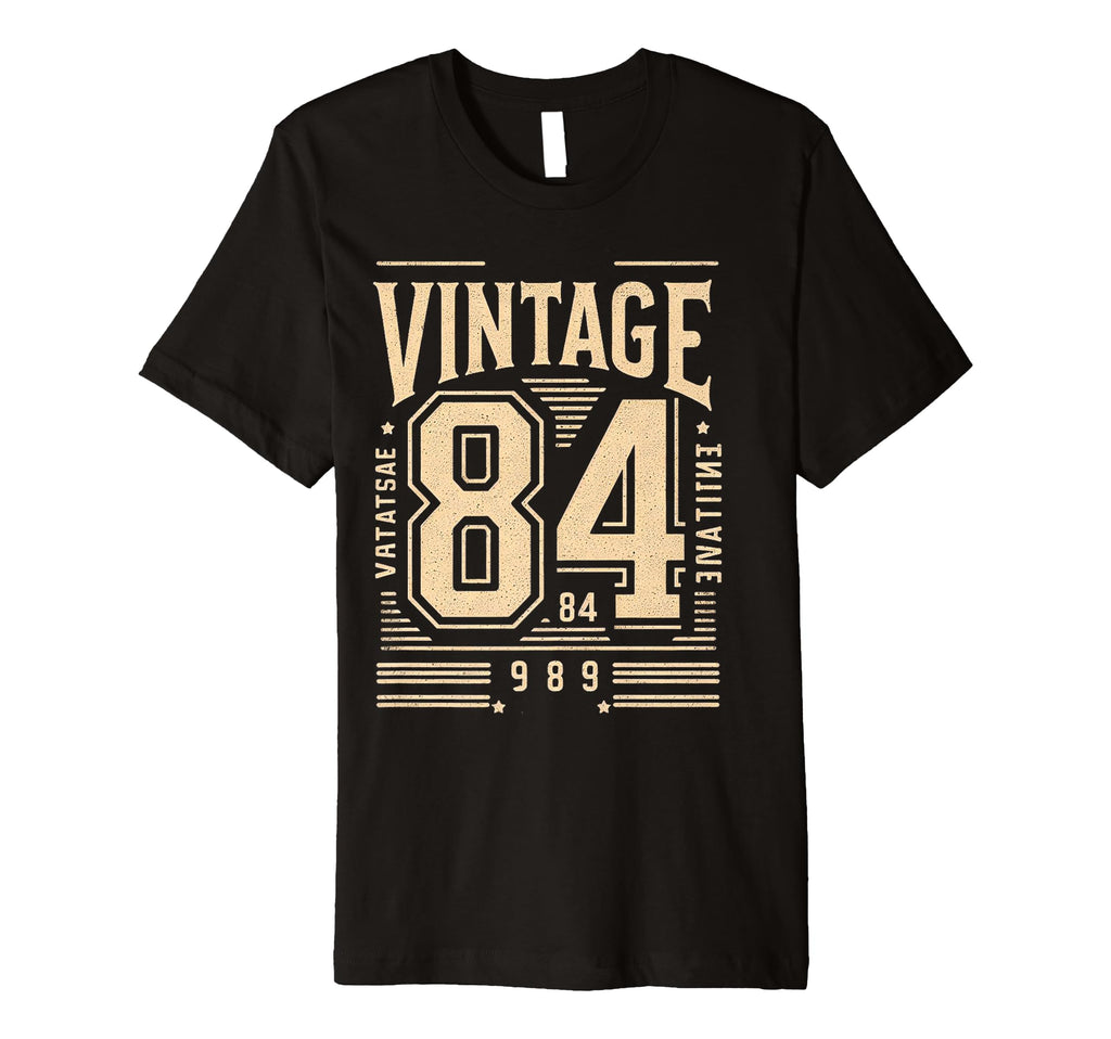 1984 Birthday 84 Born 1984 Typography T-Shirt - Aesthetic Graphic Unisex - T-Shirt, Sweatshirt, Hoodie