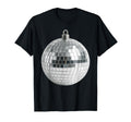 Silver Disco Ball Minimal Dancecore T-Shirt - Custom Art Print Men Women - T-Shirt, Sweatshirt, Hoodie