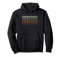 Esperanto Language 70S Sunset Hoodie - Fun Novelty Design for Adults - T-Shirt, Sweatshirt, Hoodie