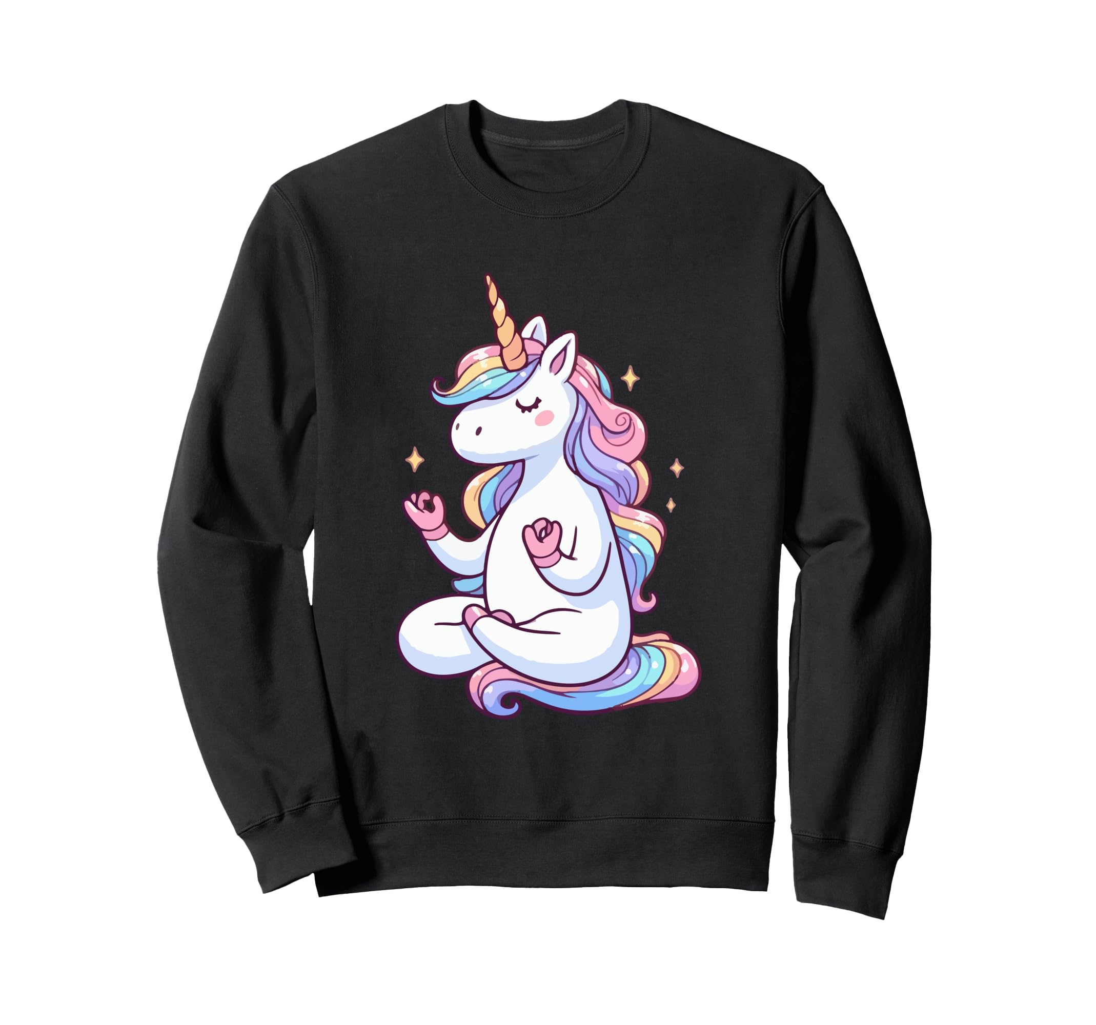 Meditation Unicorn Yoga Pose Sweatshirt - Streetwear Style Men Women - T-Shirt, Sweatshirt, Hoodie