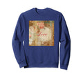 Love Romantic Script Floral Sweatshirt - Fun Novelty Design for Adults - T-Shirt, Sweatshirt, Hoodie