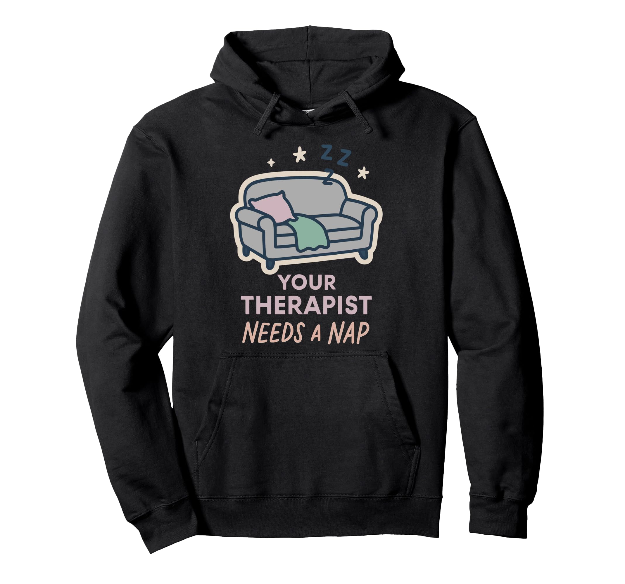 Therapist Burnout Counselor Mental Hoodie - Custom Art Print for Adults - T-Shirt, Sweatshirt, Hoodie