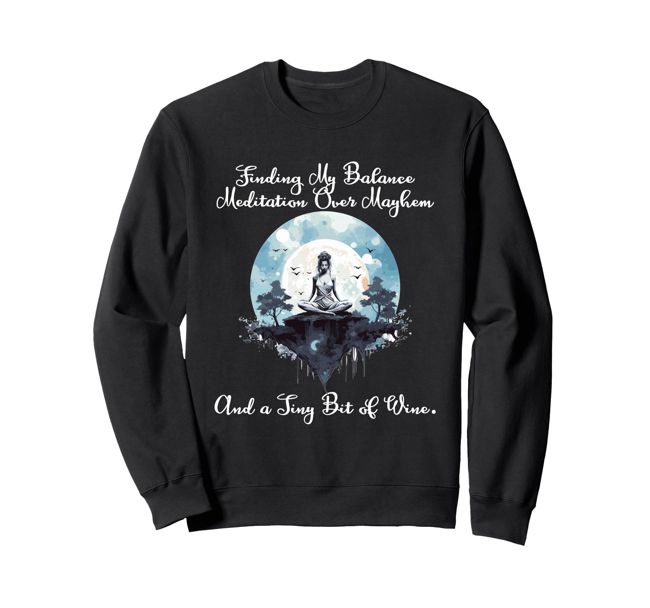 Finding My Balance Meditation Sweatshirt - Fun Novelty Design Men Women - T-Shirt, Sweatshirt, Hoodie
