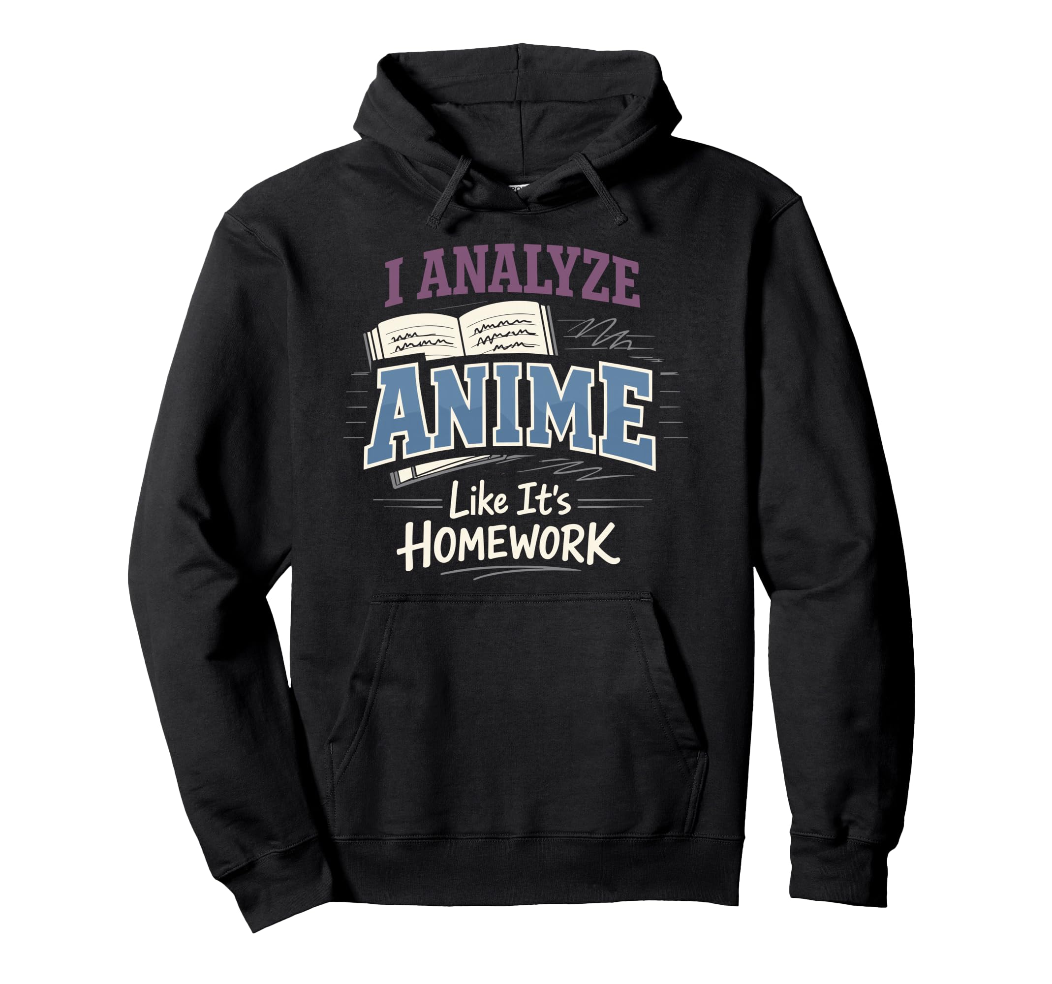 Anime Anxiety Overthinking Weeb Kawaii Hoodie - Novelty Apparel Men Women - T-Shirt, Sweatshirt, Hoodie