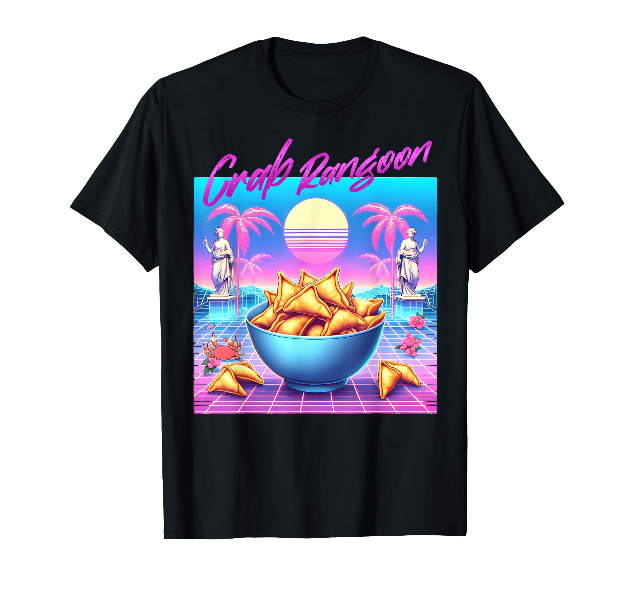 Vaporwave Crab Rangoon Goons T-Shirt - Casual Everyday Wear for Adults - T-Shirt, Sweatshirt, Hoodie