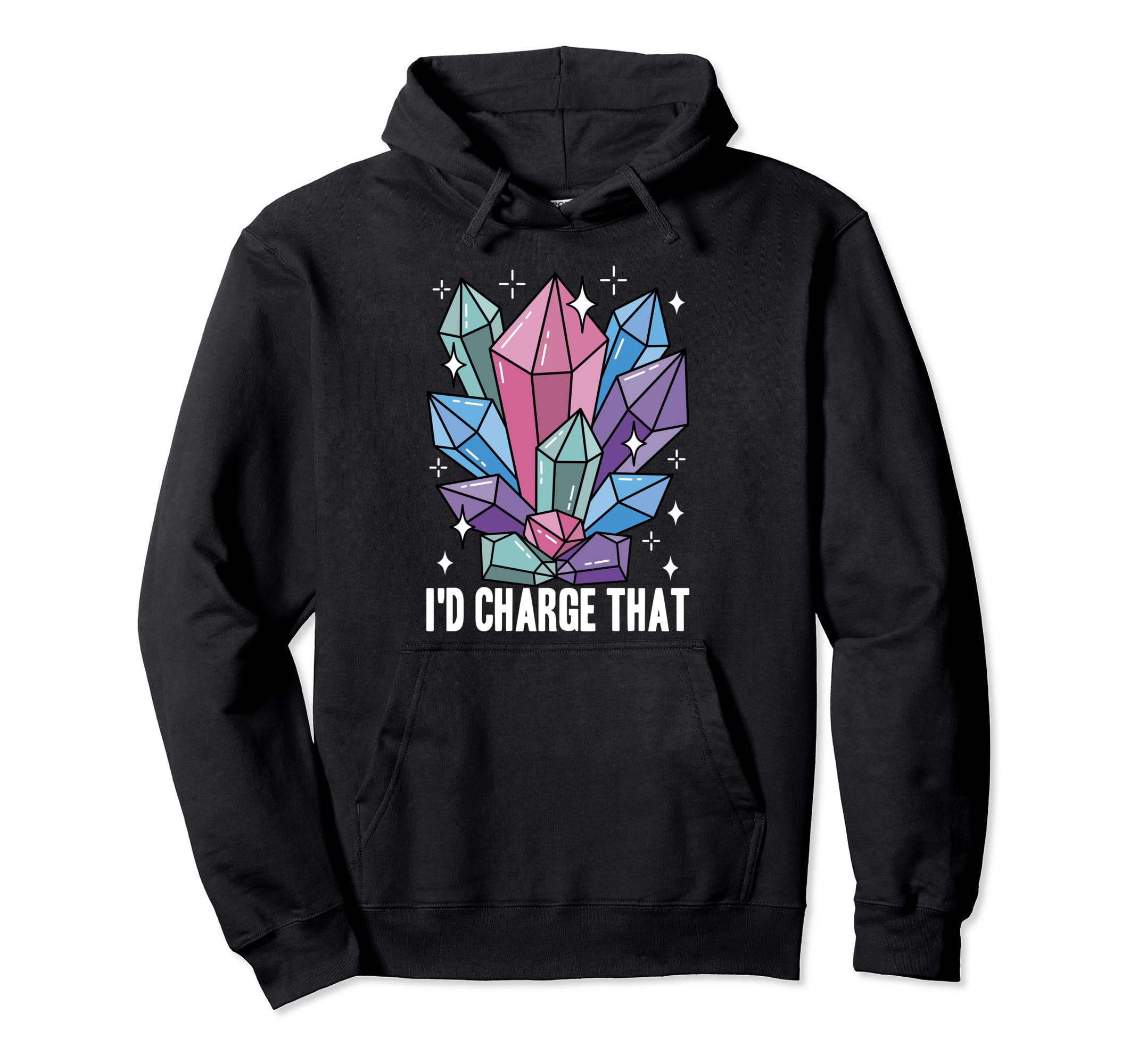 Crystal Healing Stones And Gems Hoodie - Trendy Graphic Unisex - T-Shirt, Sweatshirt, Hoodie