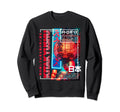Kitakyushu City 80S Synthwave Sweatshirt - Fun Novelty Design for Adults - T-Shirt, Sweatshirt, Hoodie
