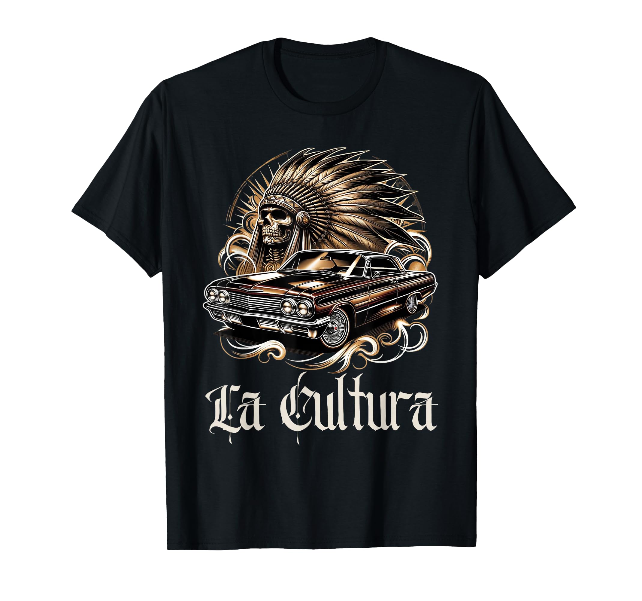 Aztec Mexican Culture Lowrider T-Shirt - Minimalist Print for Adults - T-Shirt, Sweatshirt, Hoodie
