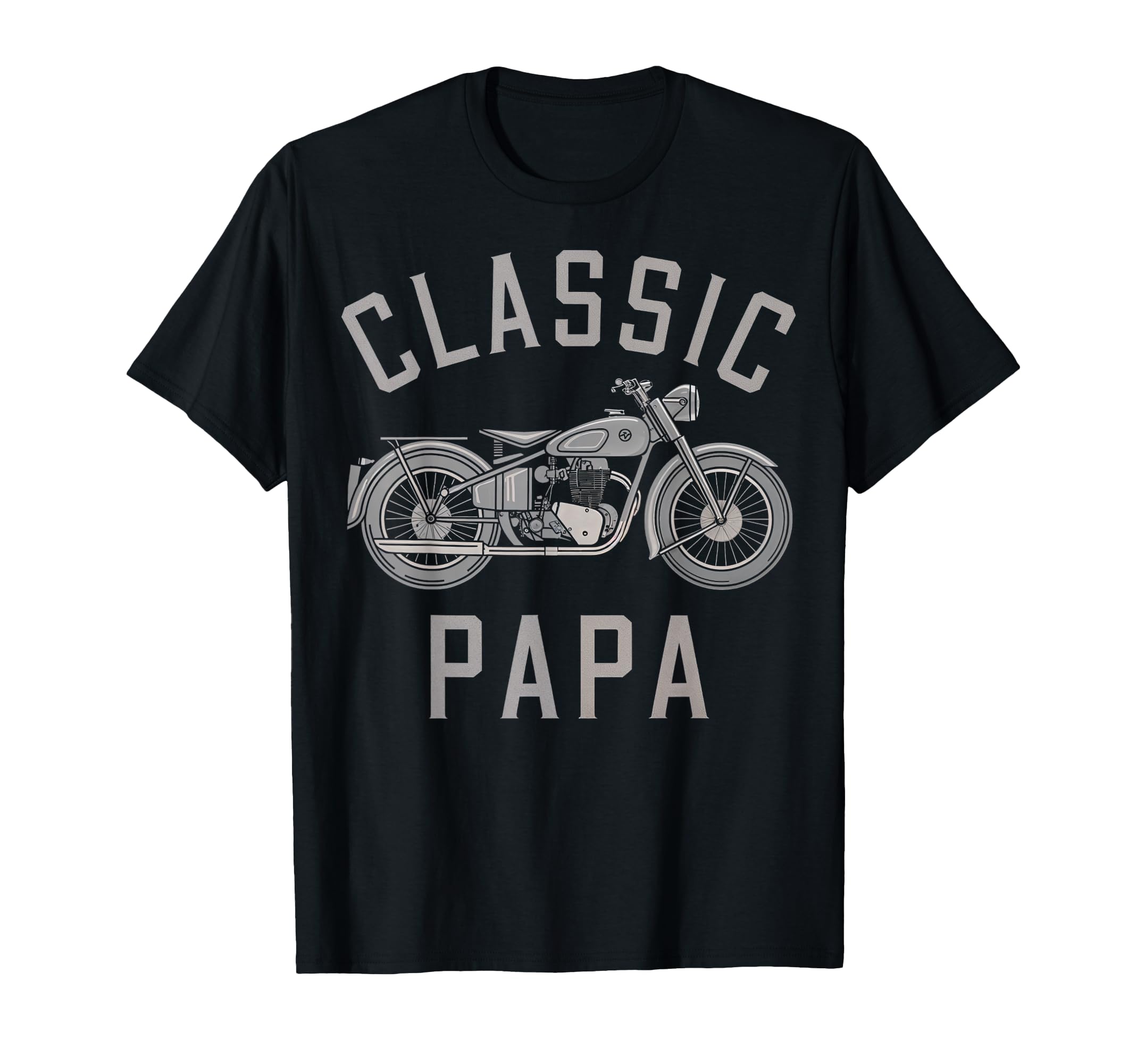 Papa Motorcycle Biker T-Shirt - Minimalist Print for Adults - T-Shirt, Sweatshirt, Hoodie
