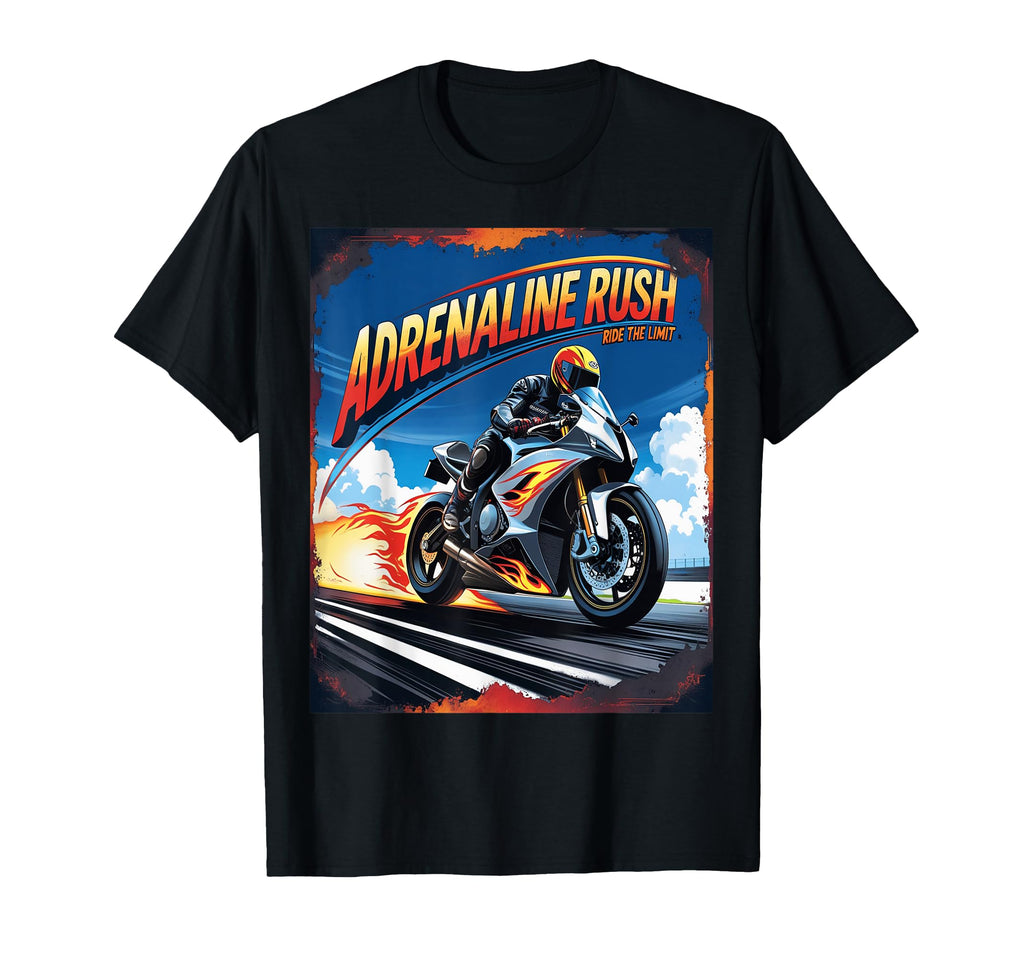 Motorcycle Rider Moto Grand Prix Ride T-Shirt - Custom Art Print Unisex - T-Shirt, Sweatshirt, Hoodie