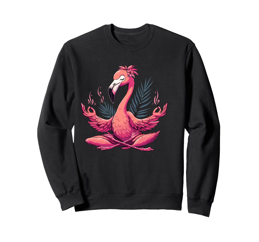 Meditation Flamingo Yoga Pose Sweatshirt - Streetwear Style for Adults - T-Shirt, Sweatshirt, Hoodie