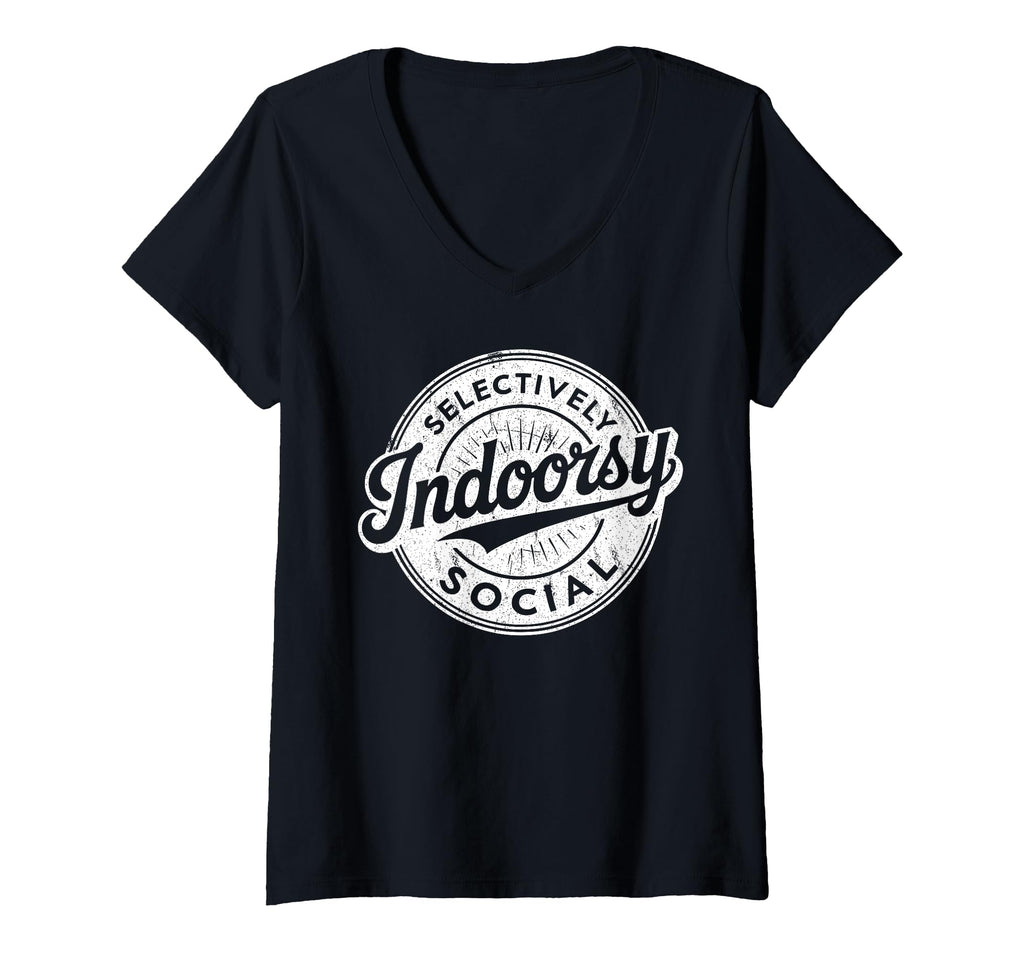 Womens Indoorsy Selectively Social T-Shirt - Casual Everyday Wear Unisex - T-Shirt, Sweatshirt, Hoodie