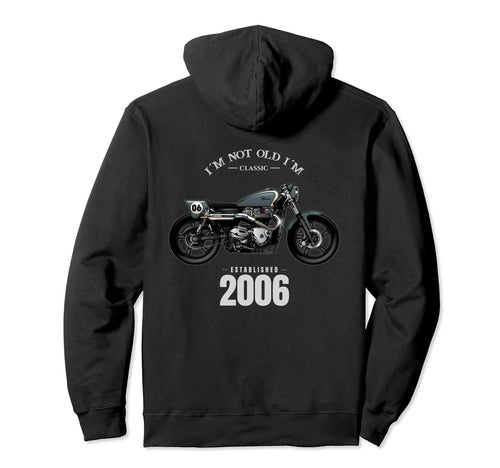 18Th Birthday Gift Motorcycle Hoodie - Fun Novelty Design for Adults - T-Shirt, Sweatshirt, Hoodie