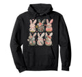 Coquette Easter Bunny Floral Easter Hoodie - Novelty Apparel for Adults - T-Shirt, Sweatshirt, Hoodie