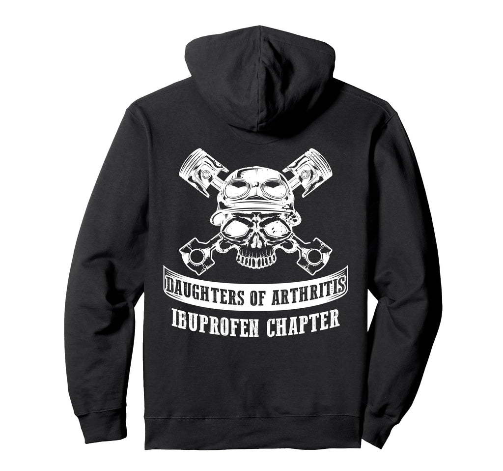 Daughter Arthritis Rider Skeleton Hoodie - Streetwear Style Men Women - T-Shirt, Sweatshirt, Hoodie