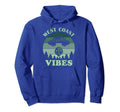 West Coast Vibes Alien Sunset Hoodie - Aesthetic Graphic Men Women - T-Shirt, Sweatshirt, Hoodie