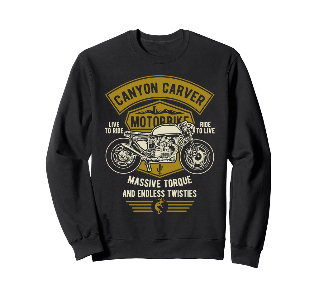 Canyon Carver Motorcycle Sweatshirt - Custom Art Print for Adults - T-Shirt, Sweatshirt, Hoodie
