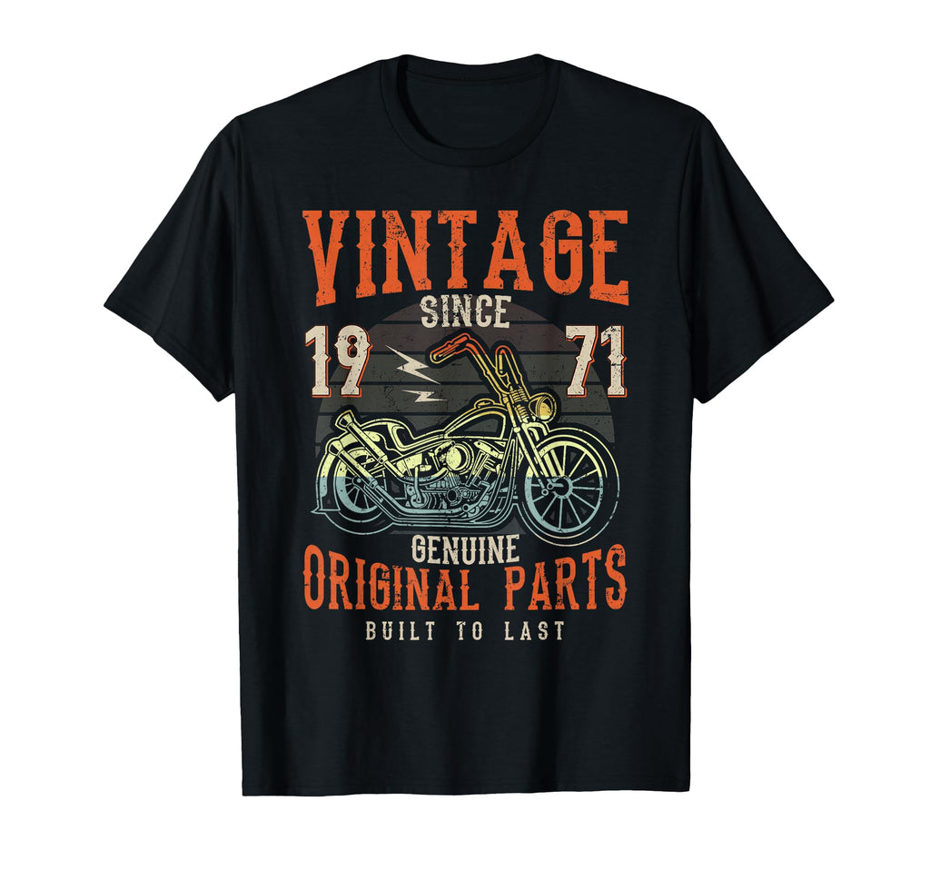 55Th Birthday 1971 Motorcycle Chopper T-Shirt - Streetwear Style Unisex - T-Shirt, Sweatshirt, Hoodie